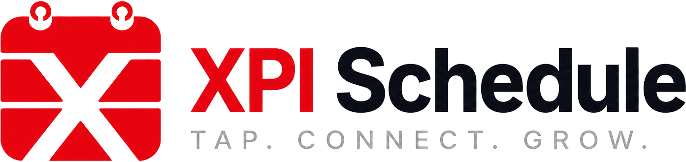 XPI Schedule — Tap. Connect. Grow.